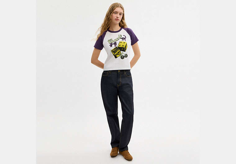 Charms Raglan T-Shirt In Organic Cotton