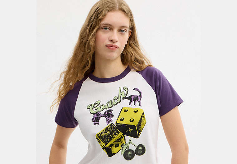 Charms Raglan T-Shirt In Organic Cotton