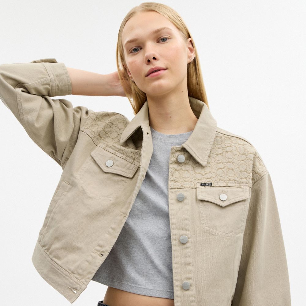 Garment Dyed Denim Jacket