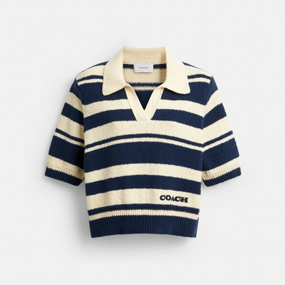 Striped Knit Polo