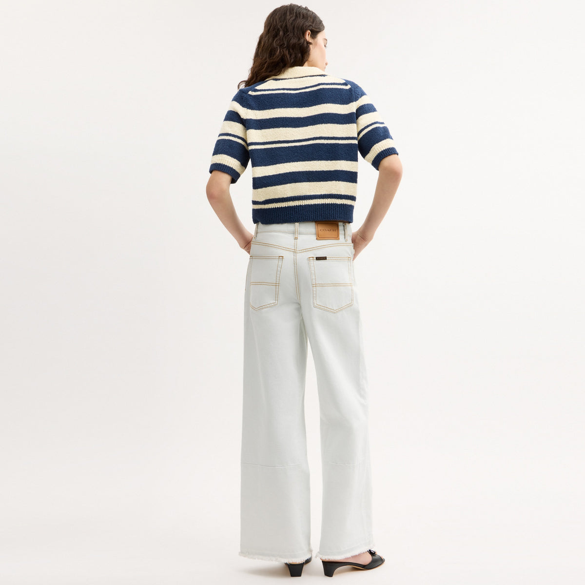 Striped Knit Polo