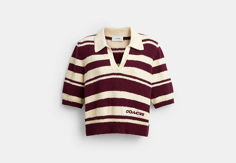 Striped Knit Polo