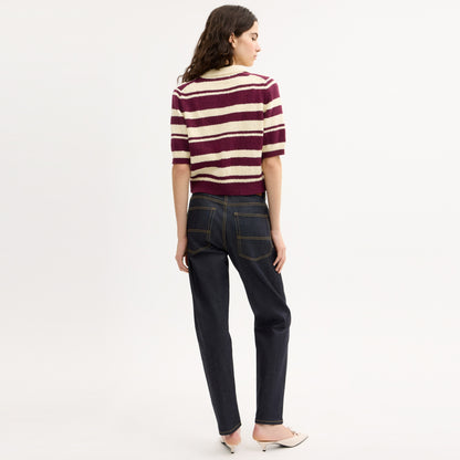 Striped Knit Polo