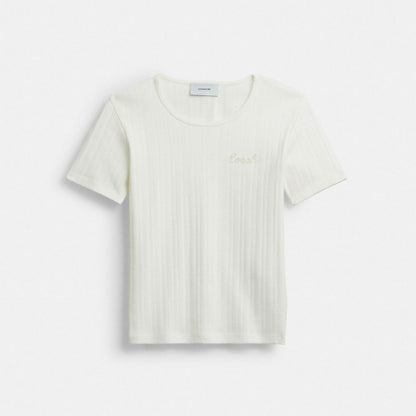 Pointelle T-Shirt