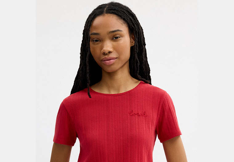 Pointelle T-Shirt