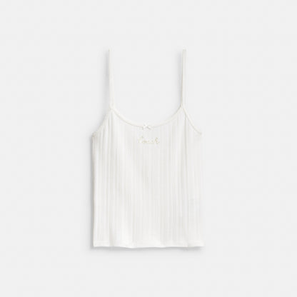 Pointelle Tank
