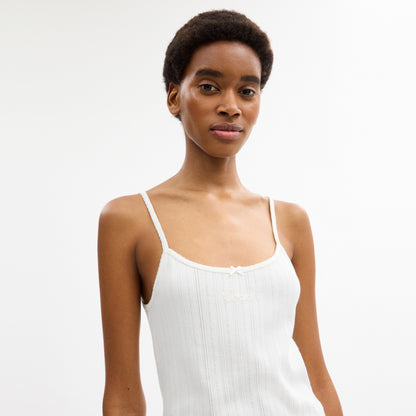 Pointelle Tank