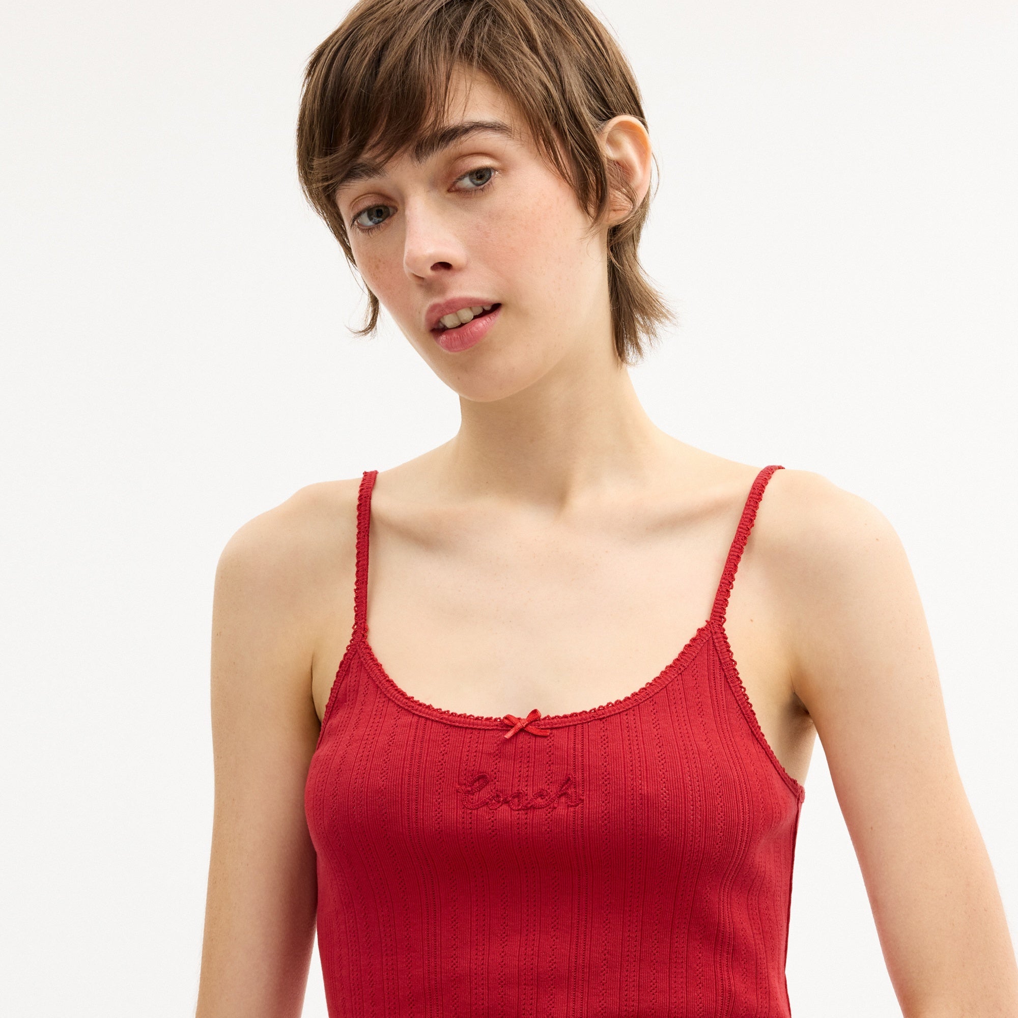 Pointelle Tank