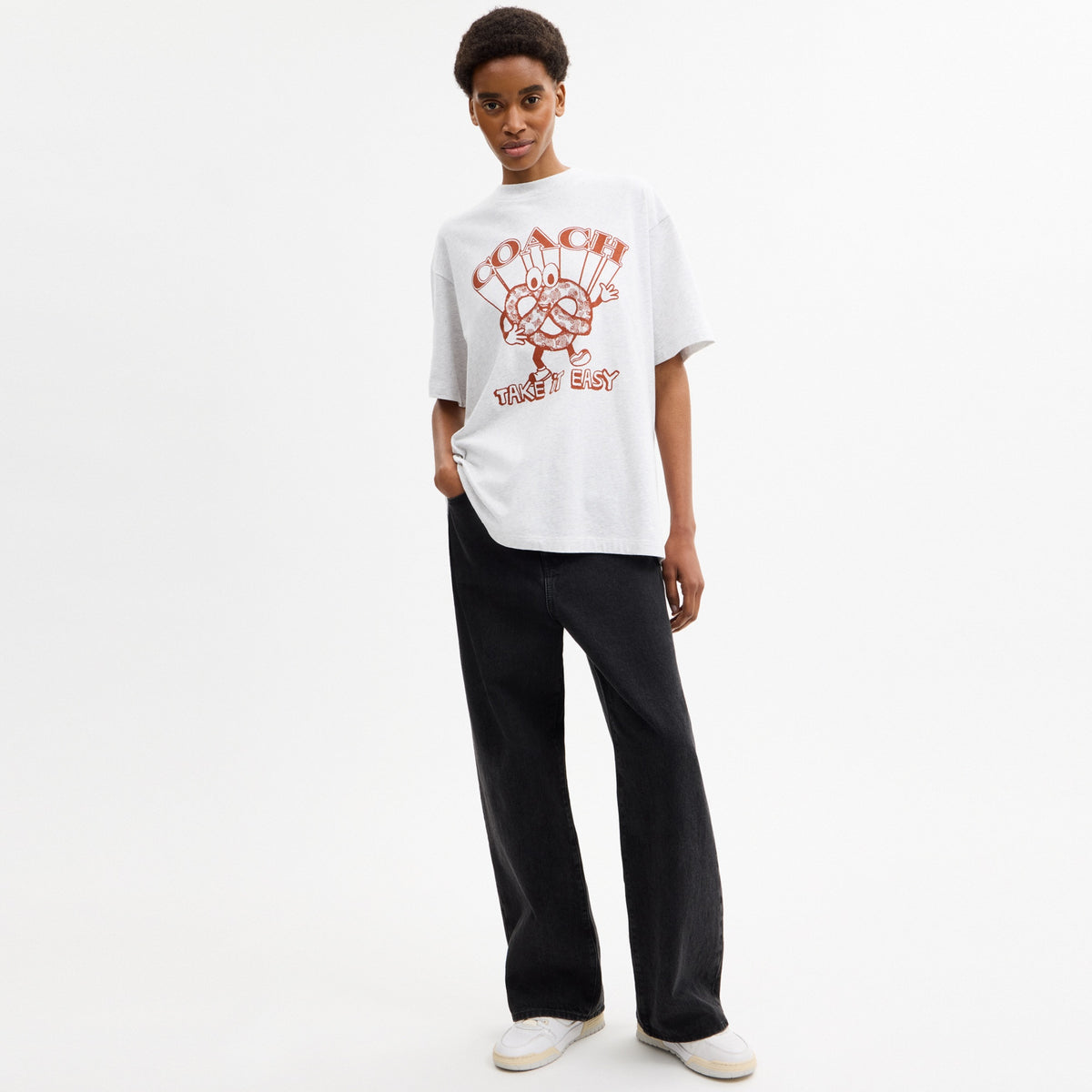 Pretzel Relaxed T-Shirt In Organic Cotton