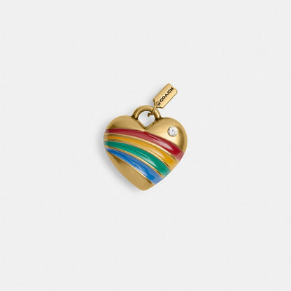 Rainbow Heart Shoelace Charm
