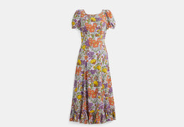 Restored Floral Midi Dress