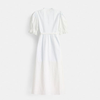 Restored Broderie Anglaise Wrap Dress