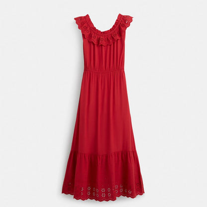 Restored Sleeveless Ruffle Dress