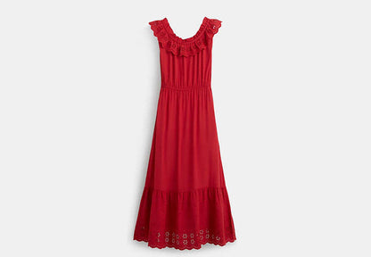 Restored Sleeveless Ruffle Dress