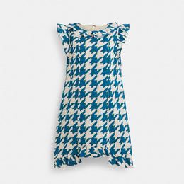 Restored Printed Mid-Length Ruffle Dress