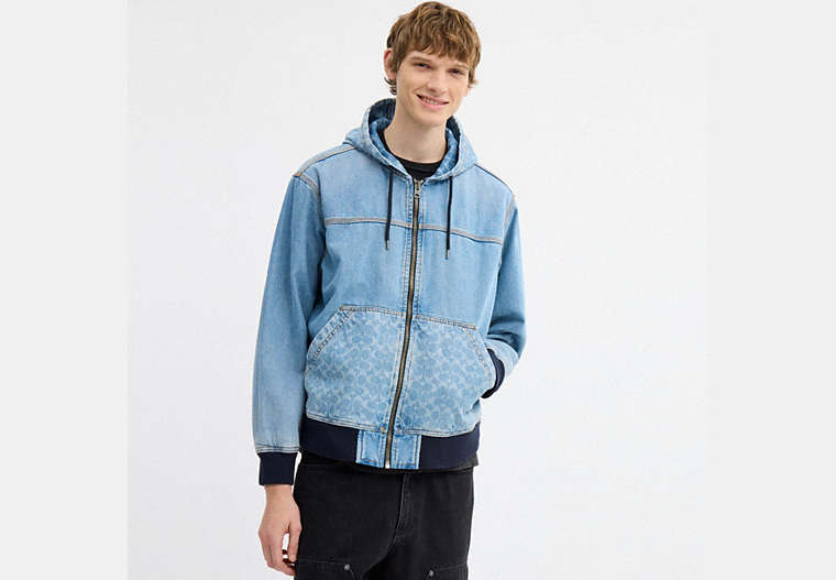 Signature Denim Zip Jacket