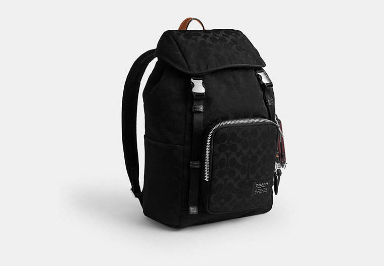 Logan Backpack In Signature Nylon With Charms