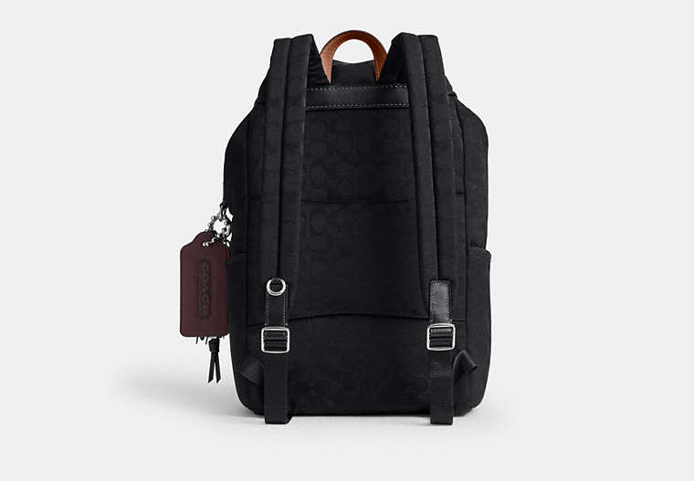 Logan Backpack In Signature Nylon With Charms