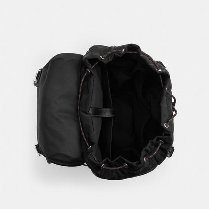 Logan Backpack In Signature Nylon With Charms