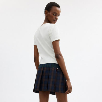 Coach | Brain Dead Mini Plaid Pleated Skirt