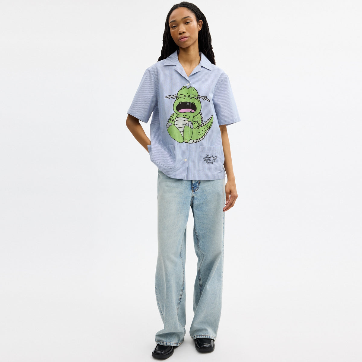 Coach | Brain Dead Darby Dino Short Sleeve Button Up Shirt