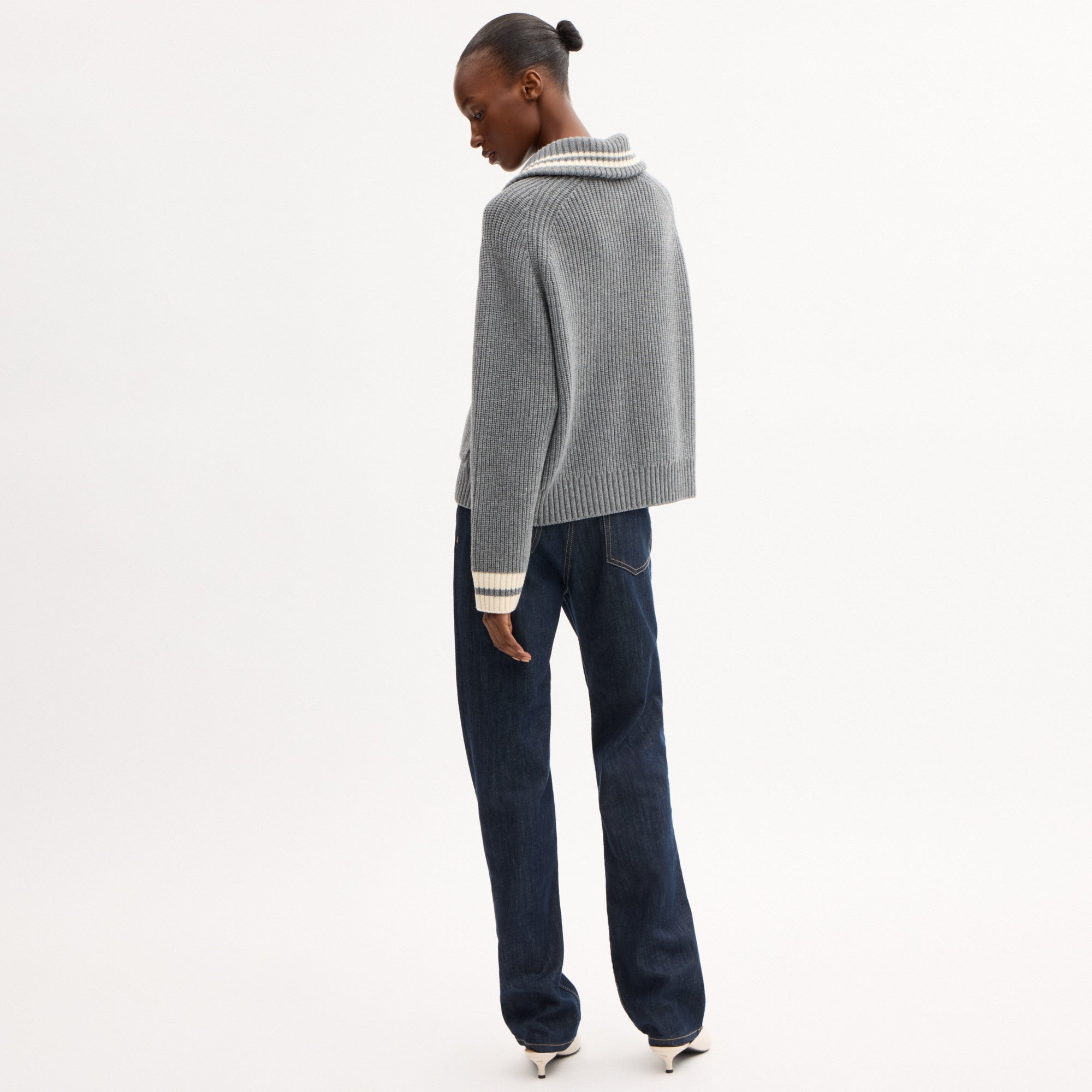 Heritage C Quarter Zip Knit Polo