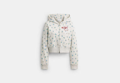 Coach | Brain Dead Shrunken Floral Print Hoodie