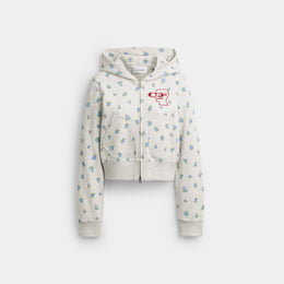 Coach | Brain Dead Shrunken Floral Print Hoodie