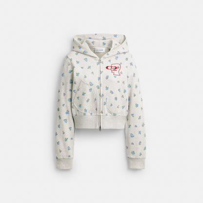 Coach | Brain Dead Shrunken Floral Print Hoodie
