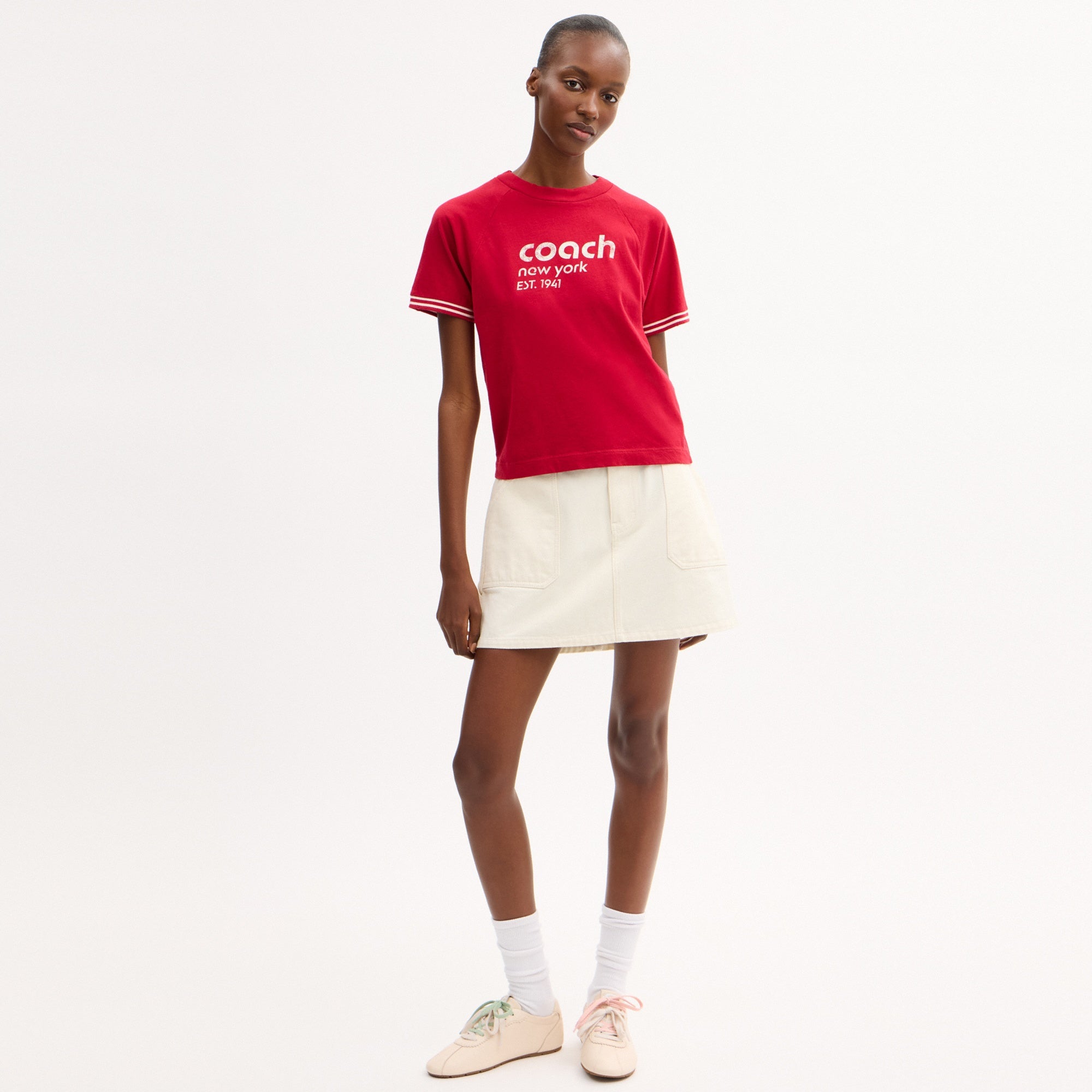 Raglan Jersey T-Shirt In Organic Cotton