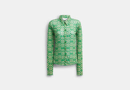 Coach | Brain Dead Printed Mesh Button Up Shirt