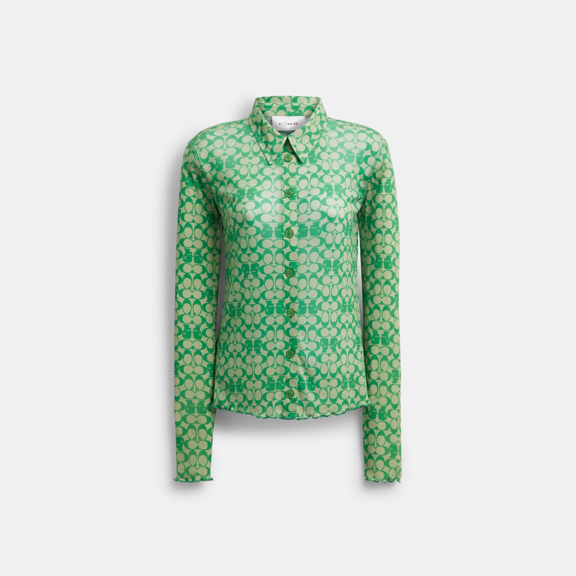 Coach | Brain Dead Printed Mesh Button Up Shirt