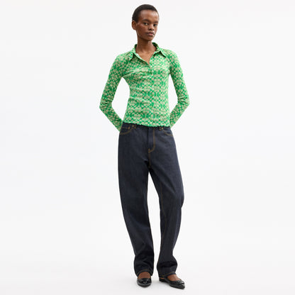 Coach | Brain Dead Printed Mesh Button Up Shirt