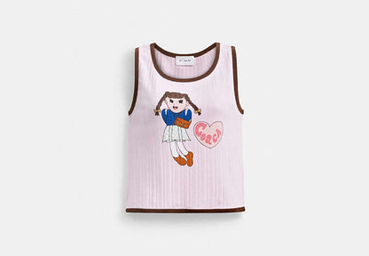 Coach | Brain Dead Graphic Pointelle Tank Top