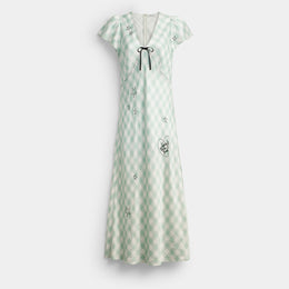 Coach | Brain Dead Embroidered Gingham Dress