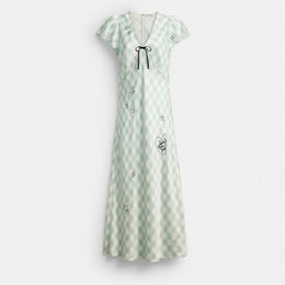 Coach | Brain Dead Embroidered Gingham Dress