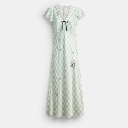 Coach | Brain Dead Embroidered Gingham Dress