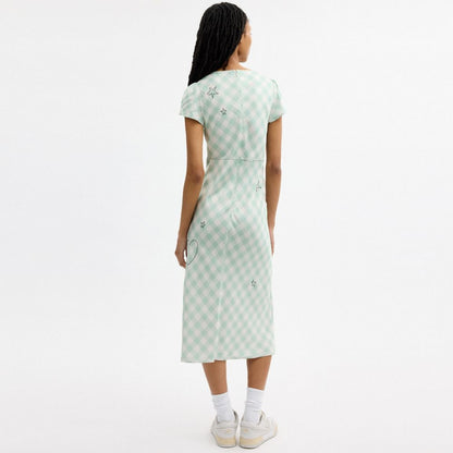 Coach | Brain Dead Embroidered Gingham Dress
