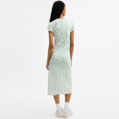 Coach | Brain Dead Embroidered Gingham Dress