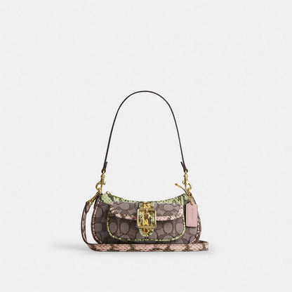 Ashton Mini Shoulder Bag In Signature Jacquard