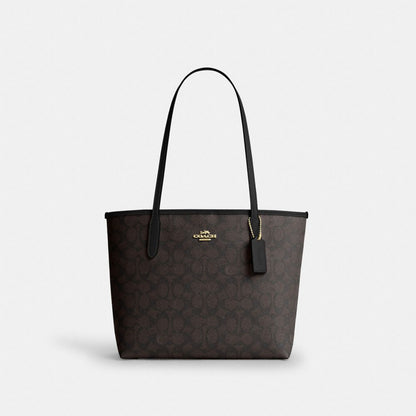 Medium City Tote Bag In Signature Canvas