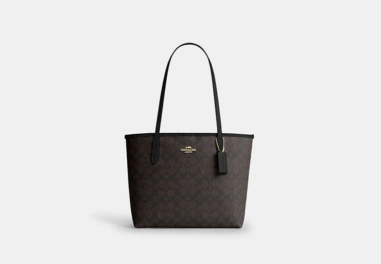 Medium City Tote Bag In Signature Canvas