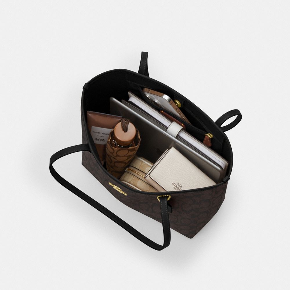 Medium City Tote Bag In Signature Canvas