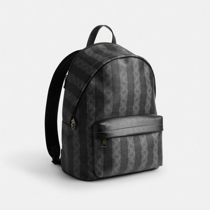 Taylor Backpack In Signature Canvas With Stripes