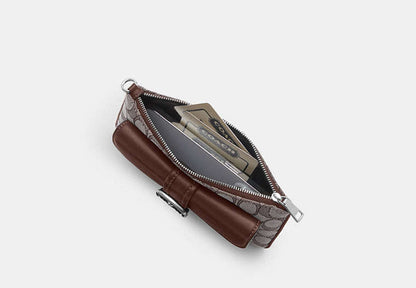 Ashton Wristlet In Signature Jacquard