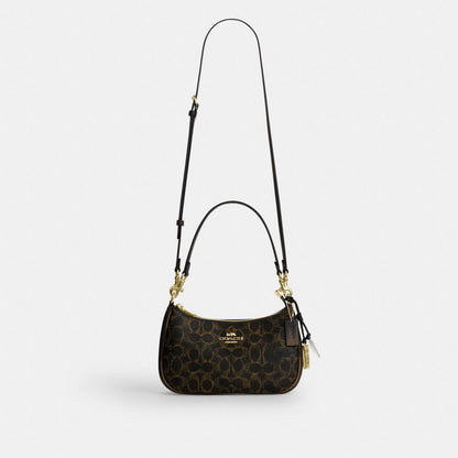 Teri Shoulder Bag In Loved Signature Canvas With Charms