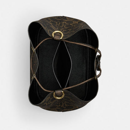 Rowan Bucket Bag In Loved Signature Canvas With Charms
