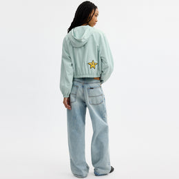 Coach | Brain Dead Star Cropped Windbreaker In Recycled Polyamide