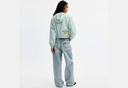 Coach | Brain Dead Star Cropped Windbreaker In Recycled Polyamide