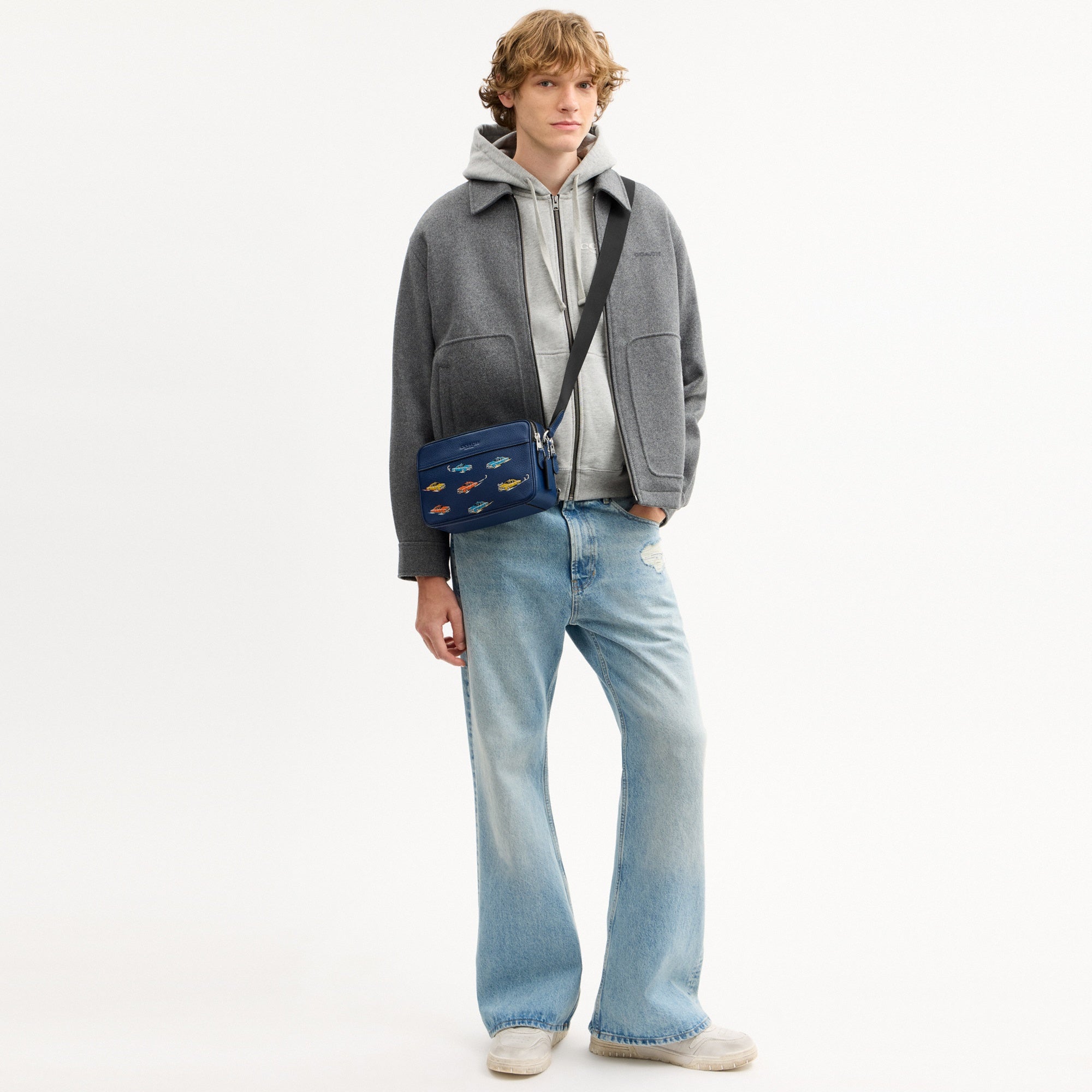 Graham Crossbody Bag With Car Print